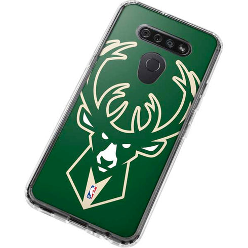 NBA Milwaukee Bucks Large Logo LG K51/Q51 Clear Case