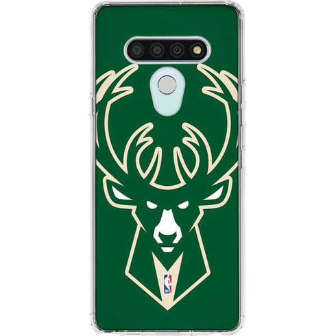 NBA Milwaukee Bucks Large Logo LG Stylo 6 Clear Case