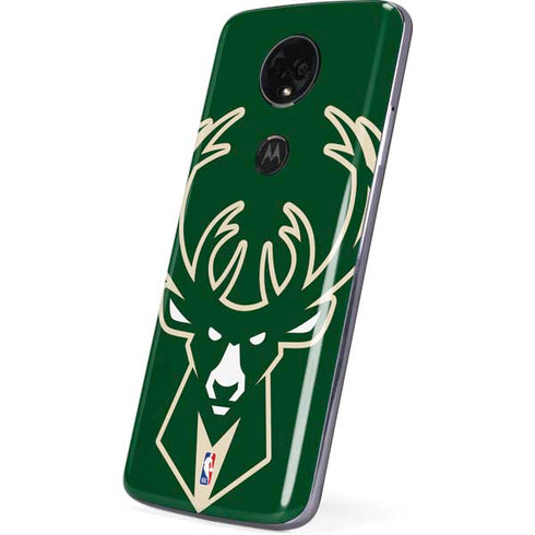 NBA Milwaukee Bucks Large Logo Moto E5 Plus Skin