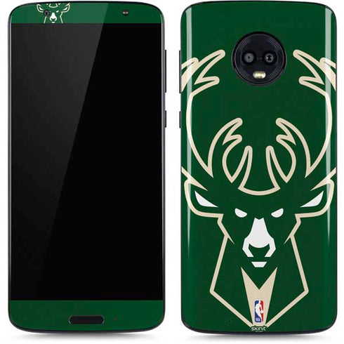 NBA Milwaukee Bucks Large Logo Moto G6 Skin