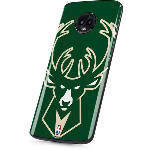 NBA Milwaukee Bucks Large Logo Moto G6 Skin