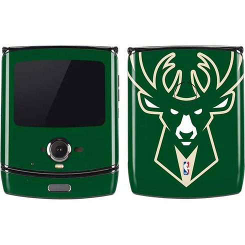 NBA Milwaukee Bucks Large Logo Motorola RAZR Skin