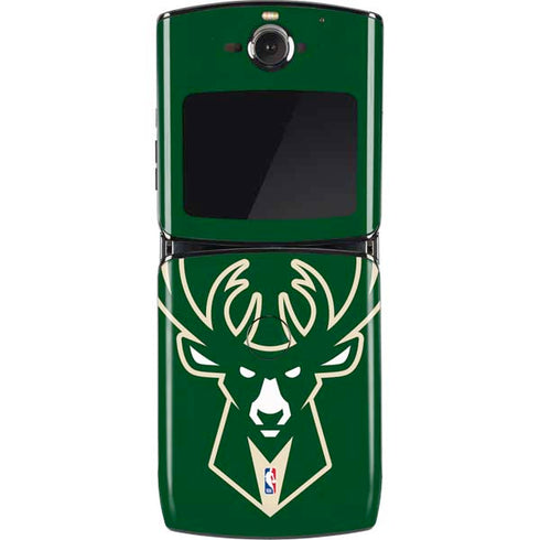 NBA Milwaukee Bucks Large Logo Motorola RAZR Skin
