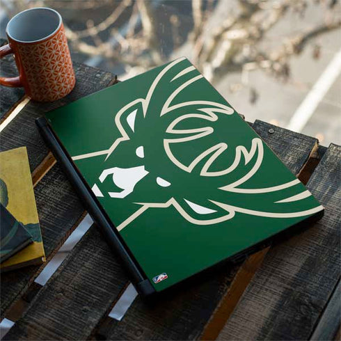 NBA Milwaukee Bucks Large Logo MSI GS65 Stealth Laptop Skin