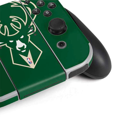 NBA Milwaukee Bucks Large Logo Nintendo Switch OLED (2021) Skin