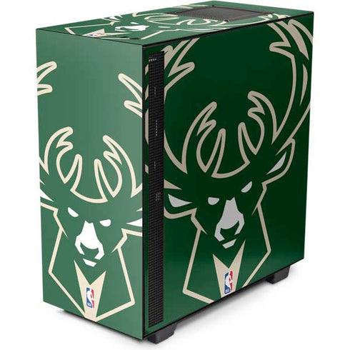 NBA Milwaukee Bucks Large Logo NZXT H510 Compact ATX Mid-Tower Case Skin