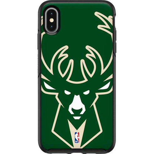 NBA Milwaukee Bucks Large Logo Otterbox Symmetry iPhone Skin