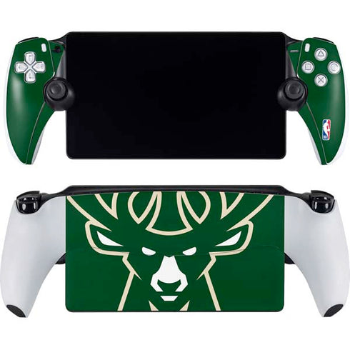 NBA Milwaukee Bucks Large Logo PlayStation Portal Remote Player Skin