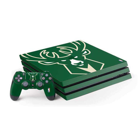 NBA Milwaukee Bucks Large Logo PS4 Pro Bundle Skin