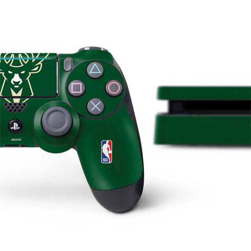 NBA Milwaukee Bucks Large Logo PS4 Slim Bundle Skin