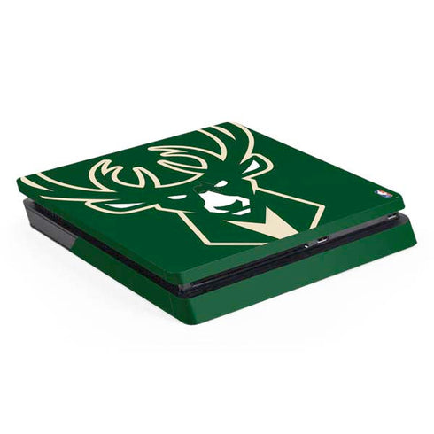 NBA Milwaukee Bucks Large Logo PS4 Slim Skin