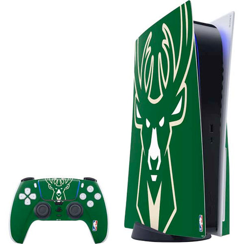NBA Milwaukee Bucks Large Logo PS5 Bundle Skin