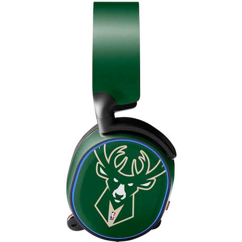 NBA Milwaukee Bucks Large Logo SteelSeries Arctis 3 Skin