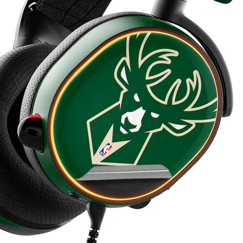 NBA Milwaukee Bucks Large Logo SteelSeries Arctis 3 Skin