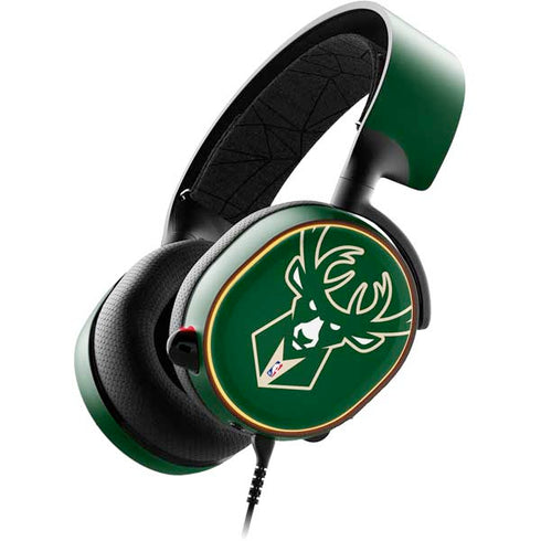 NBA Milwaukee Bucks Large Logo SteelSeries Arctis 5 Skin