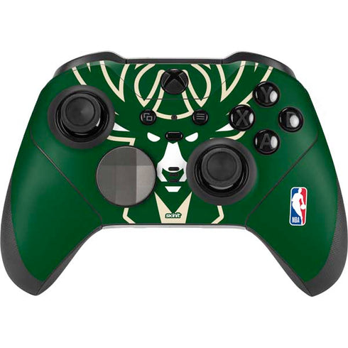 NBA Milwaukee Bucks Large Logo Xbox Elite Wireless Controller Series 2 Skin