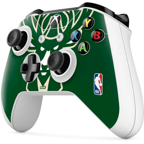 NBA Milwaukee Bucks Large Logo Xbox One S All-Digital Edition Bundle Skin