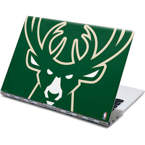NBA Milwaukee Bucks Large Logo Yoga 910 2-in-1 14in Touch-Screen Skin
