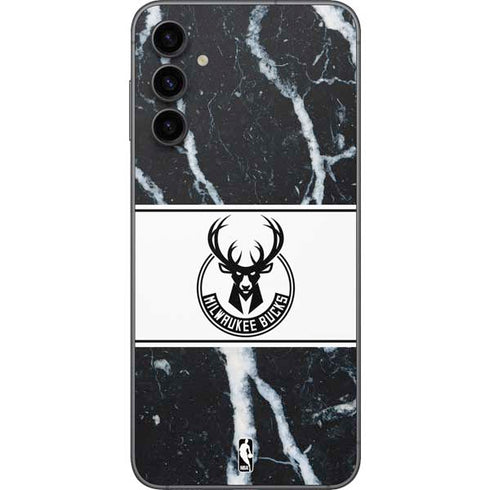 NBA Milwaukee Bucks Marble Galaxy A14 5G Skin