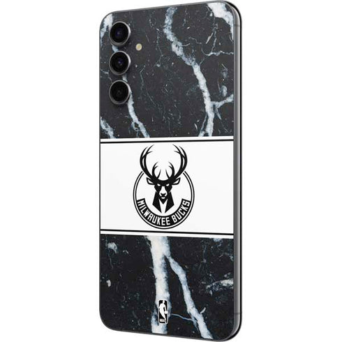 NBA Milwaukee Bucks Marble Galaxy A14 5G Skin