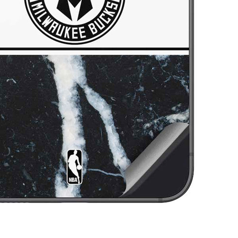 NBA Milwaukee Bucks Marble Galaxy A14 5G Skin