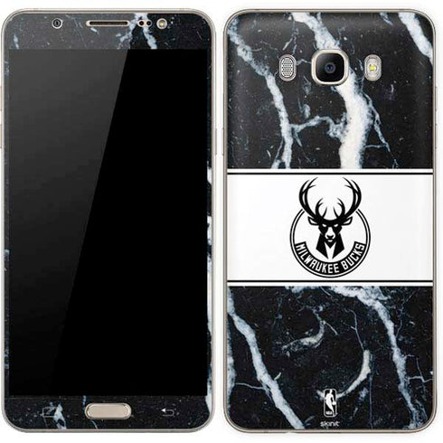 NBA Milwaukee Bucks Marble Galaxy J7 Skin