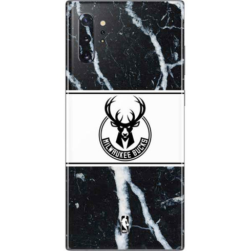 NBA Milwaukee Bucks Marble Galaxy Note 10 Plus Skin
