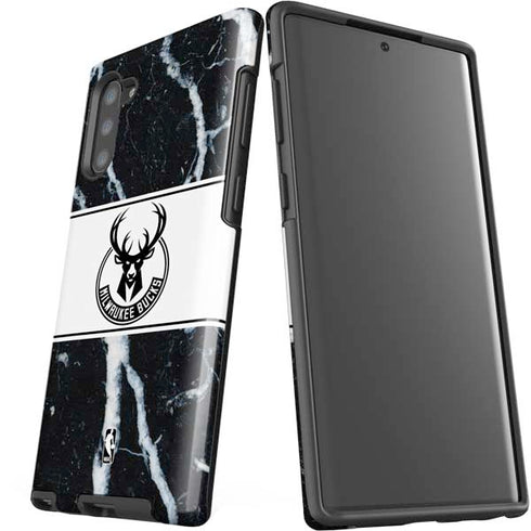 NBA Milwaukee Bucks Marble Galaxy Note 10 Pro Case