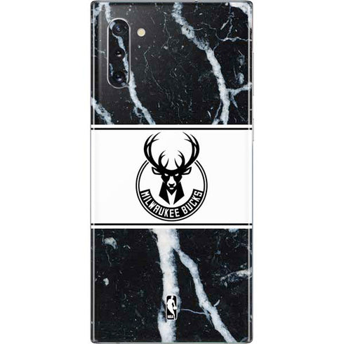 NBA Milwaukee Bucks Marble Galaxy Note 10 Skin