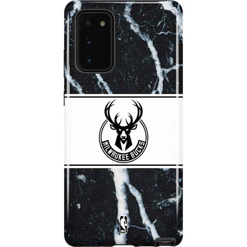 NBA Milwaukee Bucks Marble Galaxy Note20 5G Pro Case