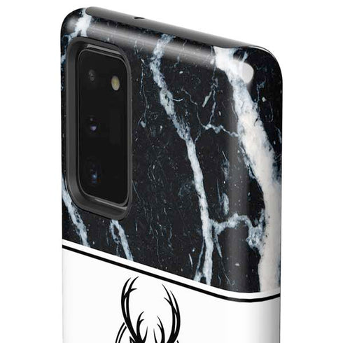 NBA Milwaukee Bucks Marble Galaxy Note20 5G Pro Case