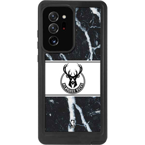 NBA Milwaukee Bucks Marble Galaxy Note20 Ultra 5G Waterproof Case