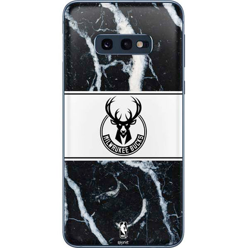 NBA Milwaukee Bucks Marble Galaxy S10e Skin