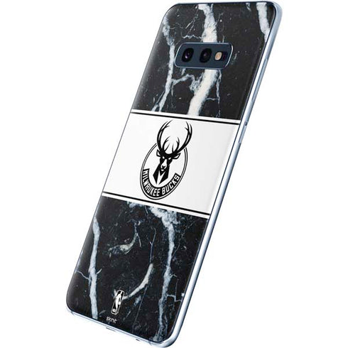 NBA Milwaukee Bucks Marble Galaxy S10e Skin