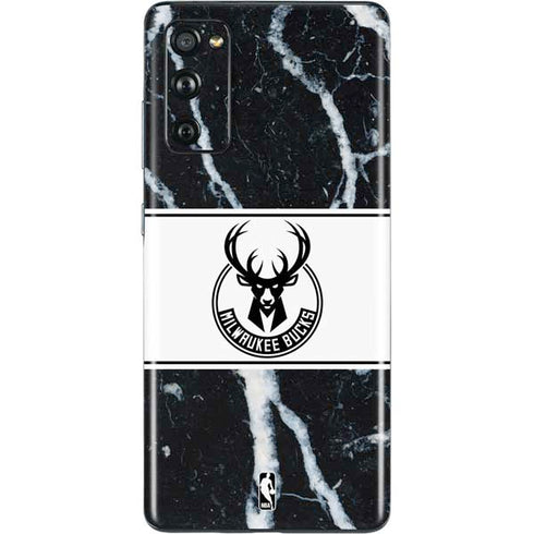 NBA Milwaukee Bucks Marble Galaxy S20 Fan Edition Skin