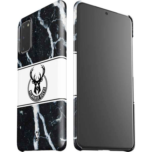 NBA Milwaukee Bucks Marble Galaxy S20 Lite Case