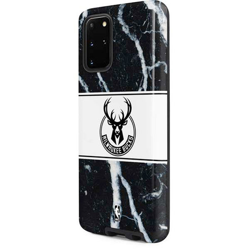NBA Milwaukee Bucks Marble Galaxy S20 Plus Pro Case