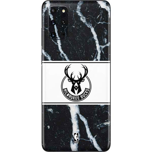 NBA Milwaukee Bucks Marble Galaxy S20 Plus Skin