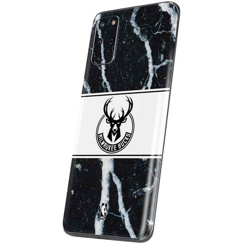 NBA Milwaukee Bucks Marble Galaxy S20 Plus Skin
