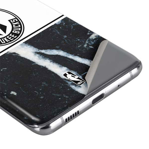 NBA Milwaukee Bucks Marble Galaxy S20 Plus Skin