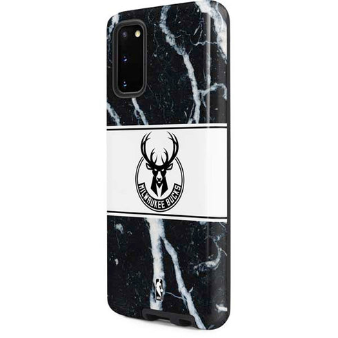 NBA Milwaukee Bucks Marble Galaxy S20 Pro Case