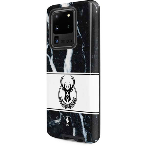 NBA Milwaukee Bucks Marble Galaxy S20 Ultra 5G Pro Case