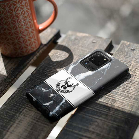 NBA Milwaukee Bucks Marble Galaxy S20 Ultra 5G Pro Case