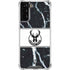 NBA Milwaukee Bucks Marble Galaxy S21 FE Clear Case