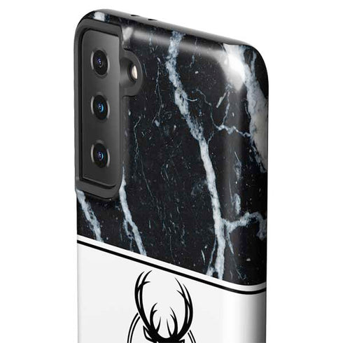 NBA Milwaukee Bucks Marble Galaxy S21 Plus 5G Pro Case