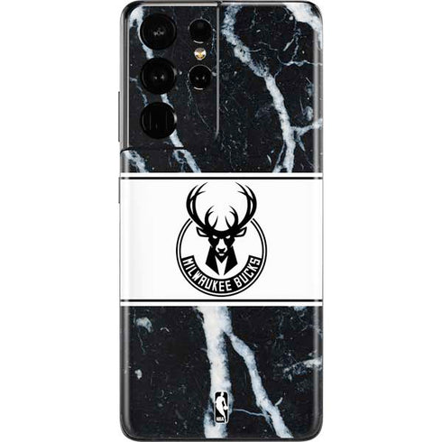 NBA Milwaukee Bucks Marble Galaxy S21 Ultra 5G Skin