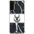 NBA Milwaukee Bucks Marble Galaxy S22 Plus Clear Case