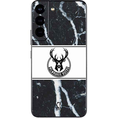 NBA Milwaukee Bucks Marble Galaxy S22 Skin
