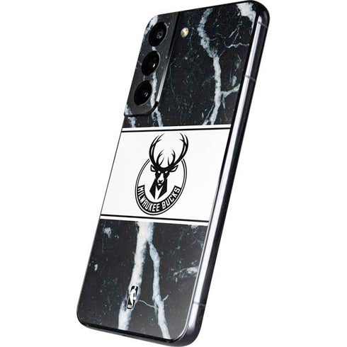 NBA Milwaukee Bucks Marble Galaxy S22 Skin