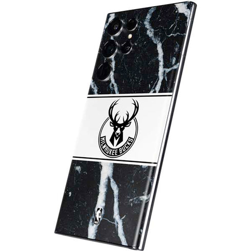 NBA Milwaukee Bucks Marble Galaxy S22 Ultra Skin